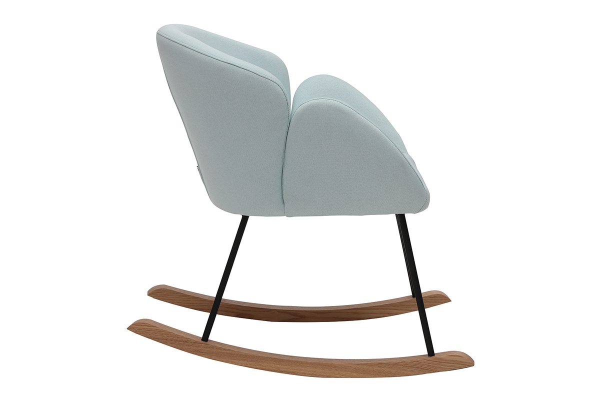 Design-Schaukelstuhl Stoff Minzblau RHAPSODY ?