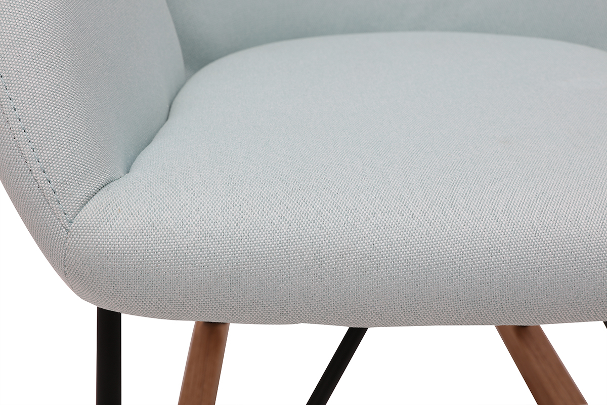 Design-Schaukelstuhl Stoff Minzblau RHAPSODY ?