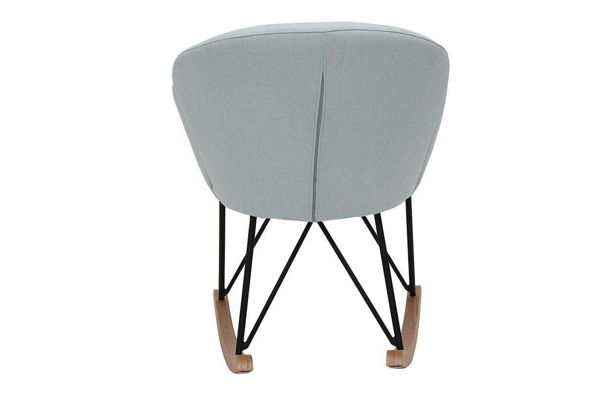 Design-Schaukelstuhl Stoff Minzblau RHAPSODY ?