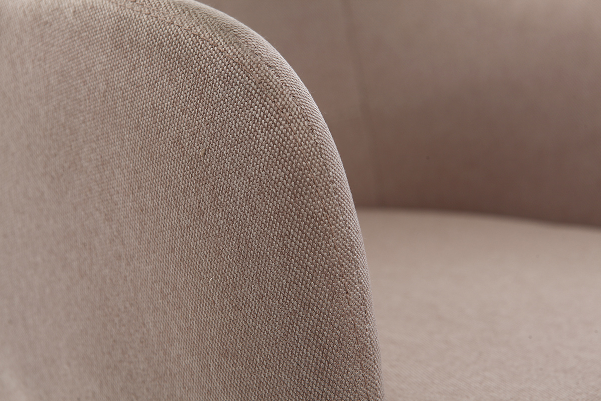 Design-Schaukelstuhl Stoff naturfarben BALTIK