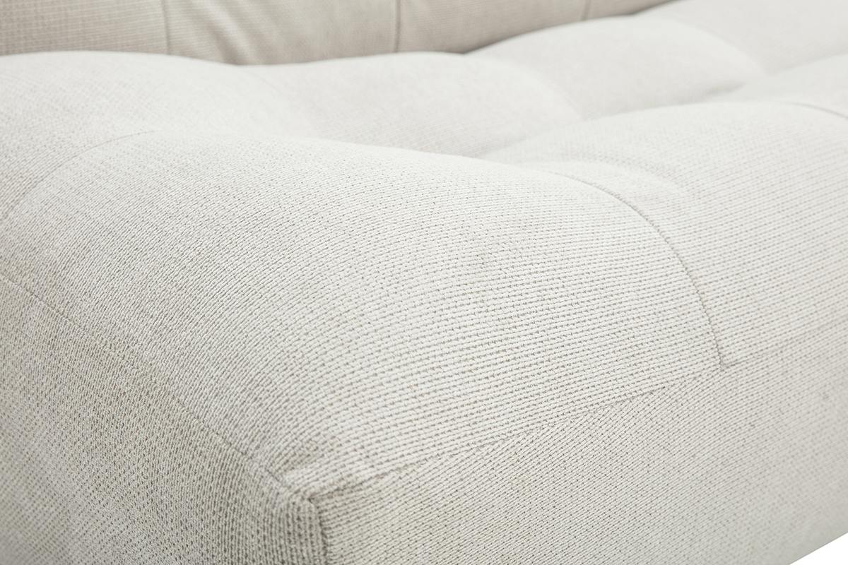 Design-Schlafsofa skandinavisch Beige und Eiche YUMI