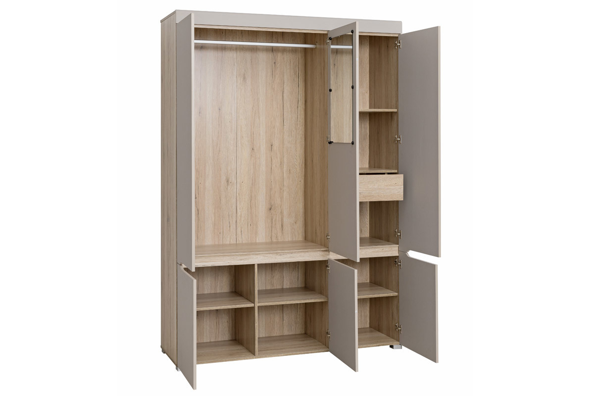 Design-Schrank 6 Tren mit Kleideraufhngung und Spiegel WILLY
