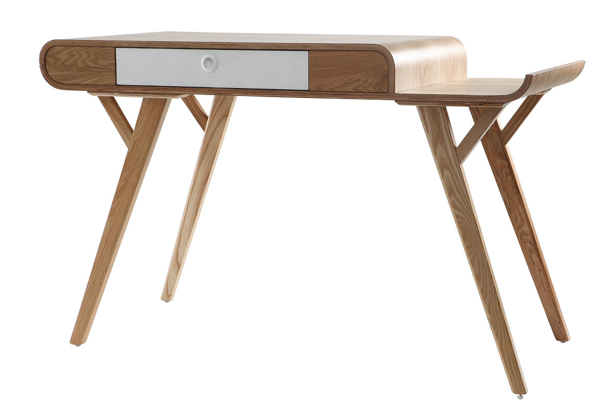 Design-Schreibtisch Esche L120 cm YOTO