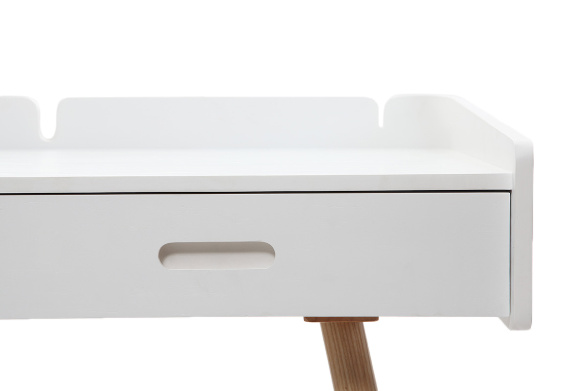 Design-Schreibtisch Esche Wei NEVIL