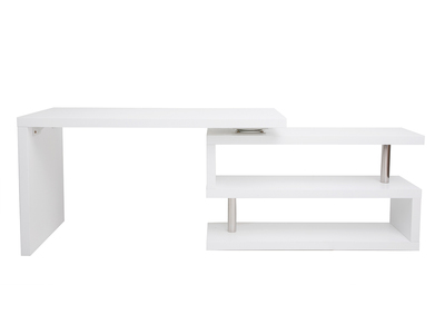 Design-Schreibtisch matt Weiß verstellbar MAX