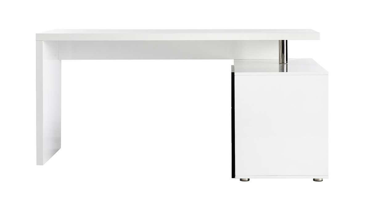 Design-Schreibtisch Maxi Schwarz und Wei