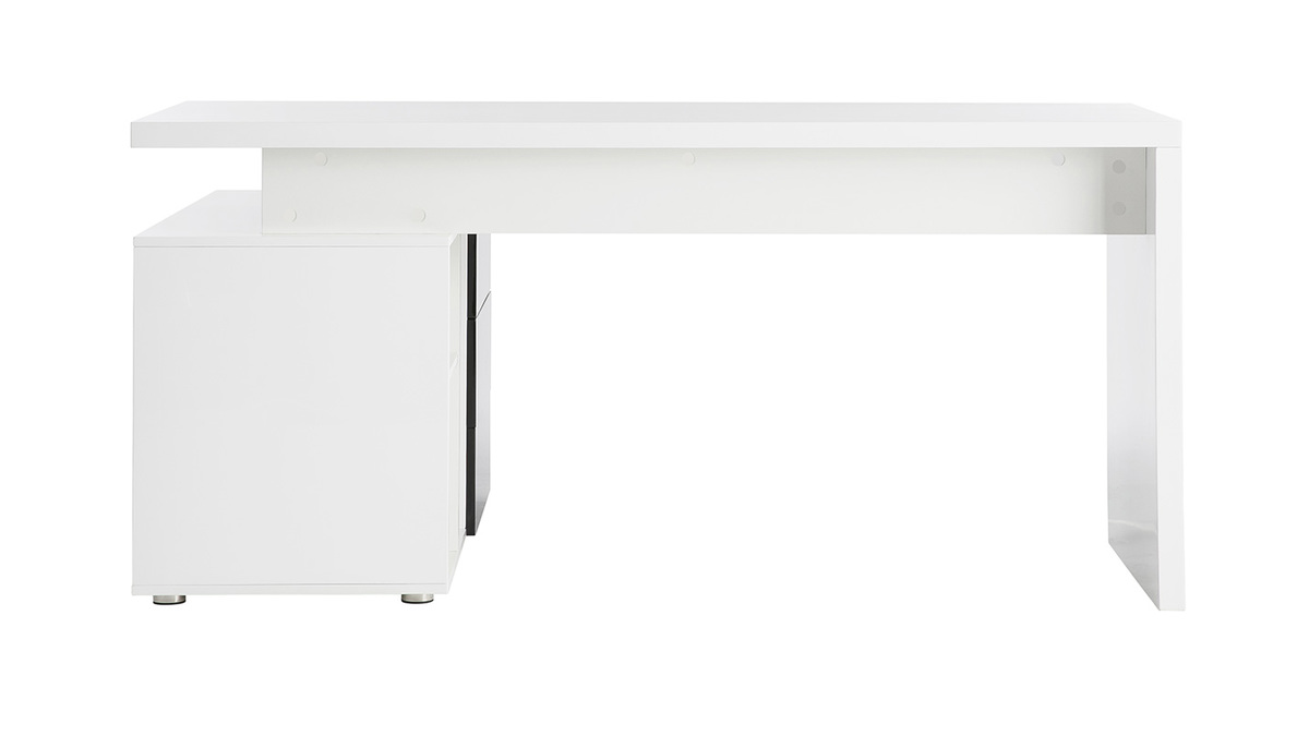 Design-Schreibtisch Maxi Schwarz und Wei