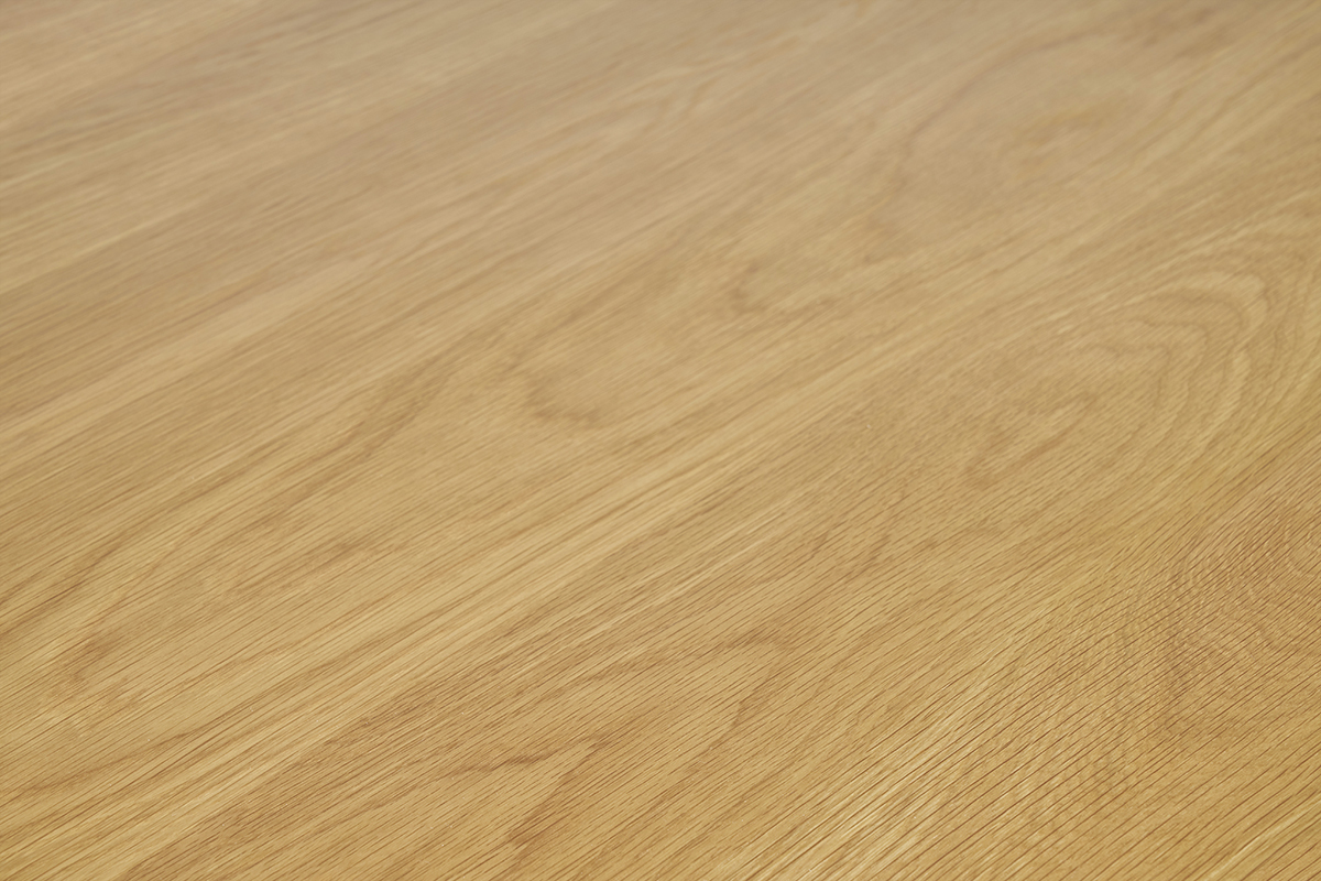 Design-Schreibtisch mit 2 Schubladen aus hellem Hevea-Holz L120 cm BROOK