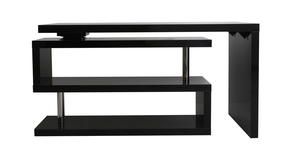 Design-Schreibtisch schwarz lackiert verstellbar MAX