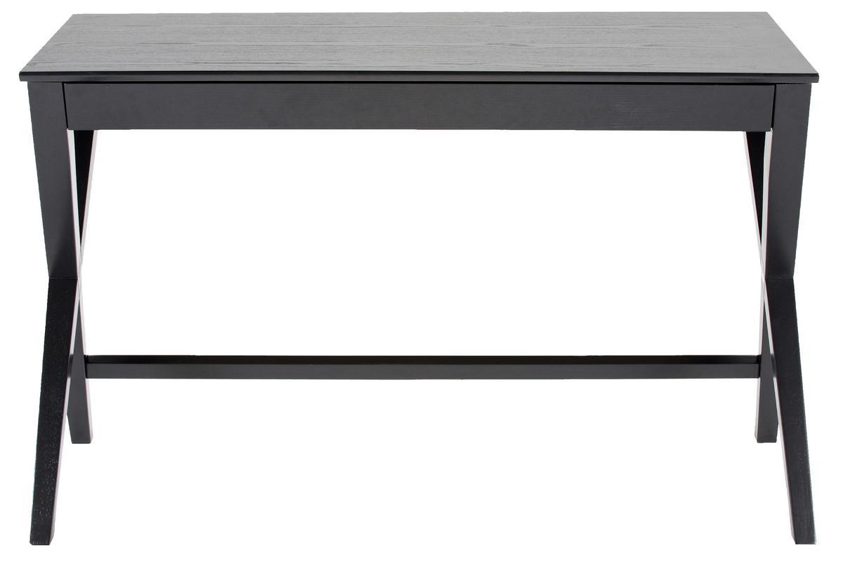 Design-Schreibtisch schwarz mit Schubfach B120 cm VICE