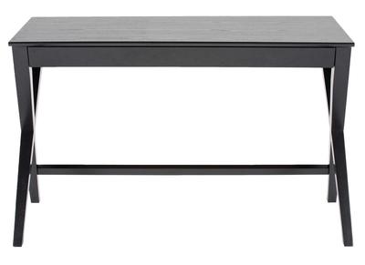 Design-Schreibtisch schwarz mit Schubfach B120 cm VICE