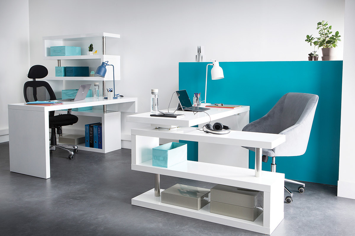 Design-Schreibtisch T-MAX abnehmbar Wei
