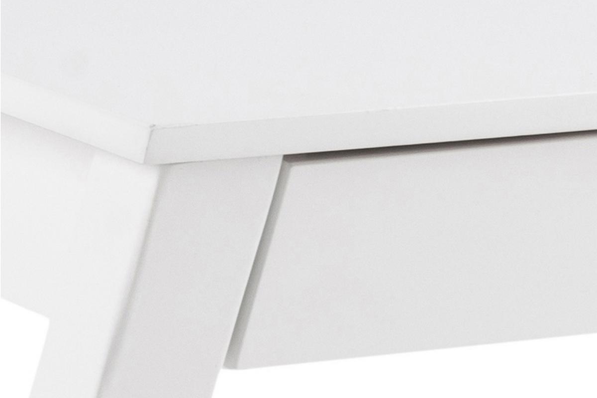 Design-Schreibtisch wei mit Schubfach B120 cm VICE