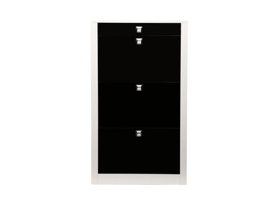 Design-Schuhschrank DEVA Schwarz - Design-Schuhschrank DEVA Schwarz