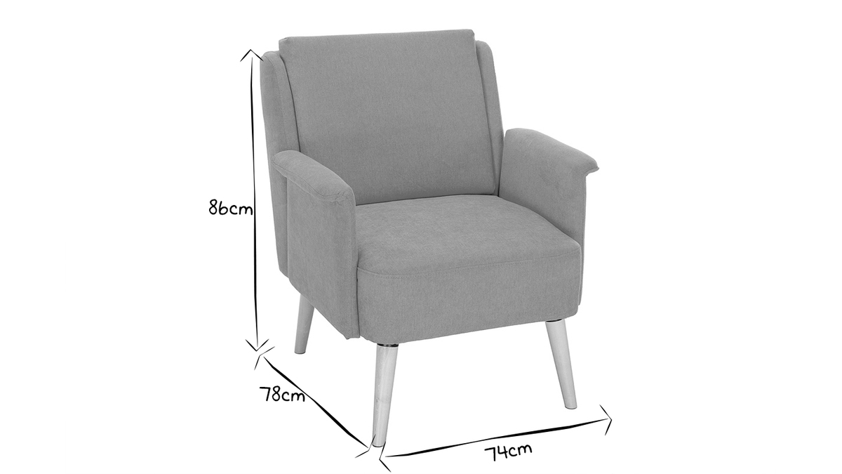 Design-Sessel AEOLA mit senfgelbem Samteffekt
