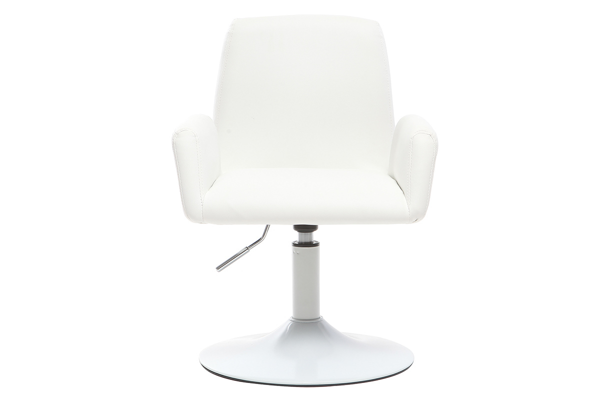 Design-Sessel drehbar PU Wei SOLLY