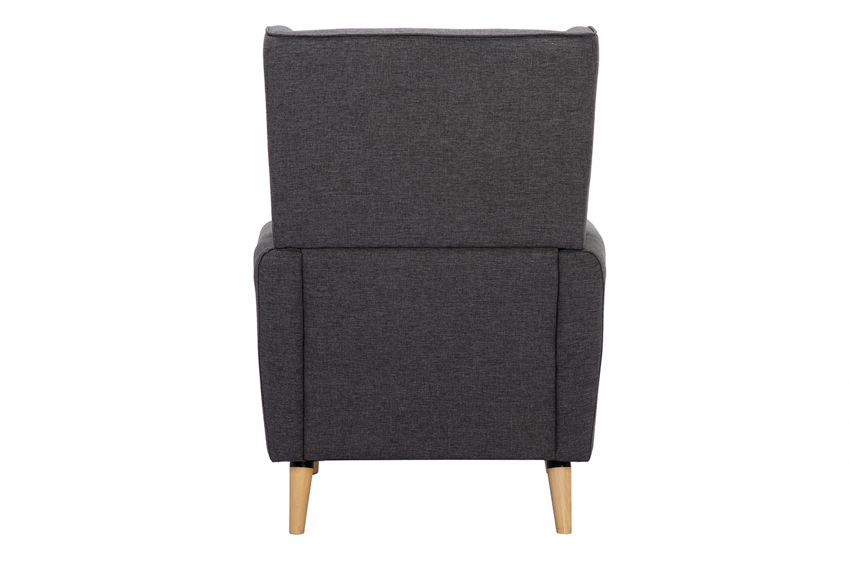 Design-Sessel dunkelgrauer Stoff VIVO