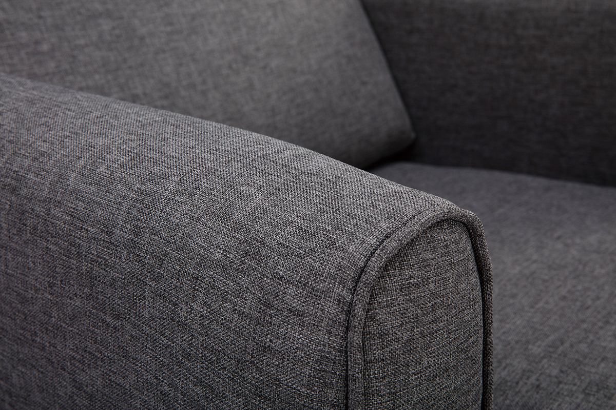 Design-Sessel dunkelgrauer Stoff VIVO