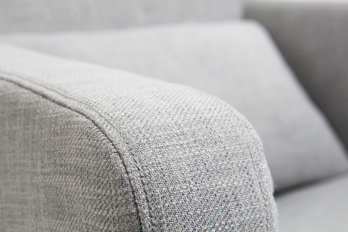 Design-Sessel Grau Holzbeine KYOTO