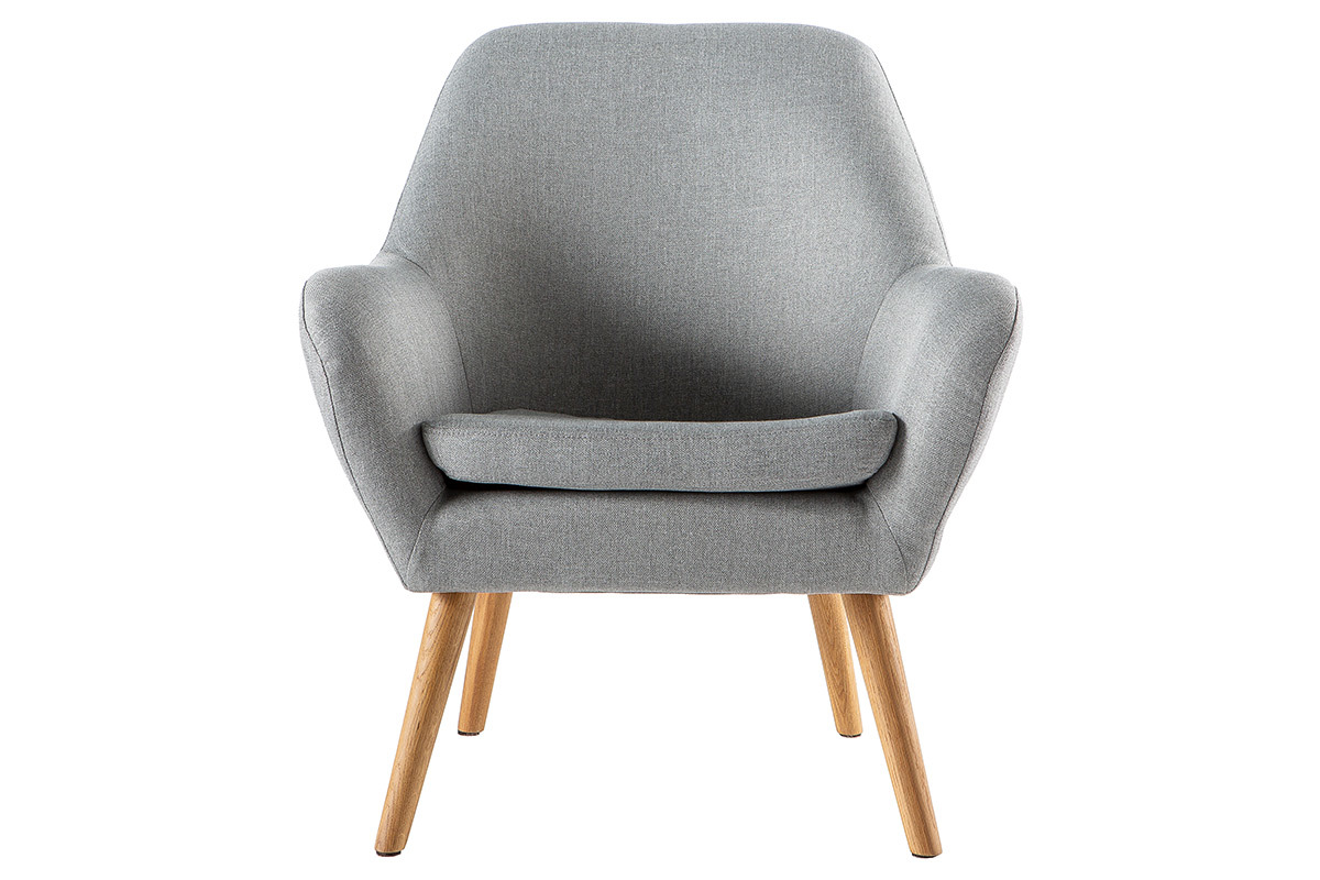 Design-Sessel helles Grau MIRA