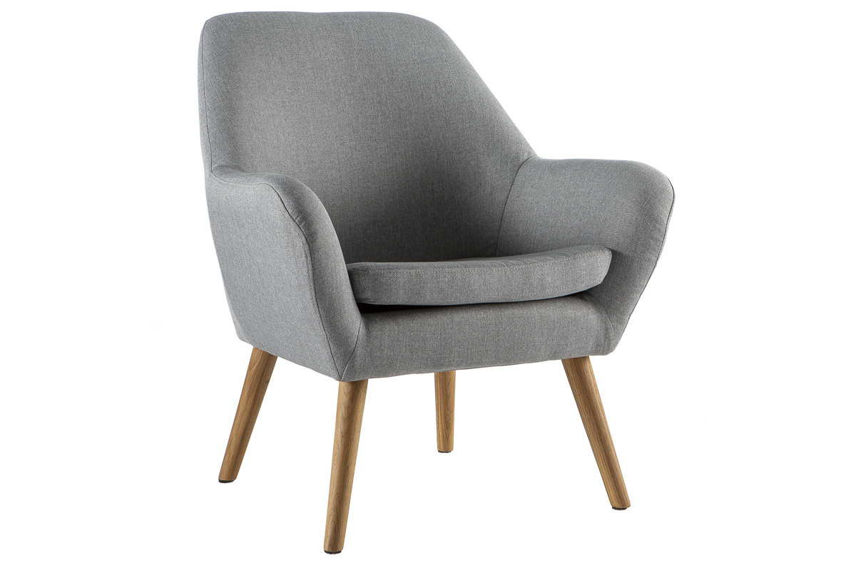Design-Sessel helles Grau MIRA