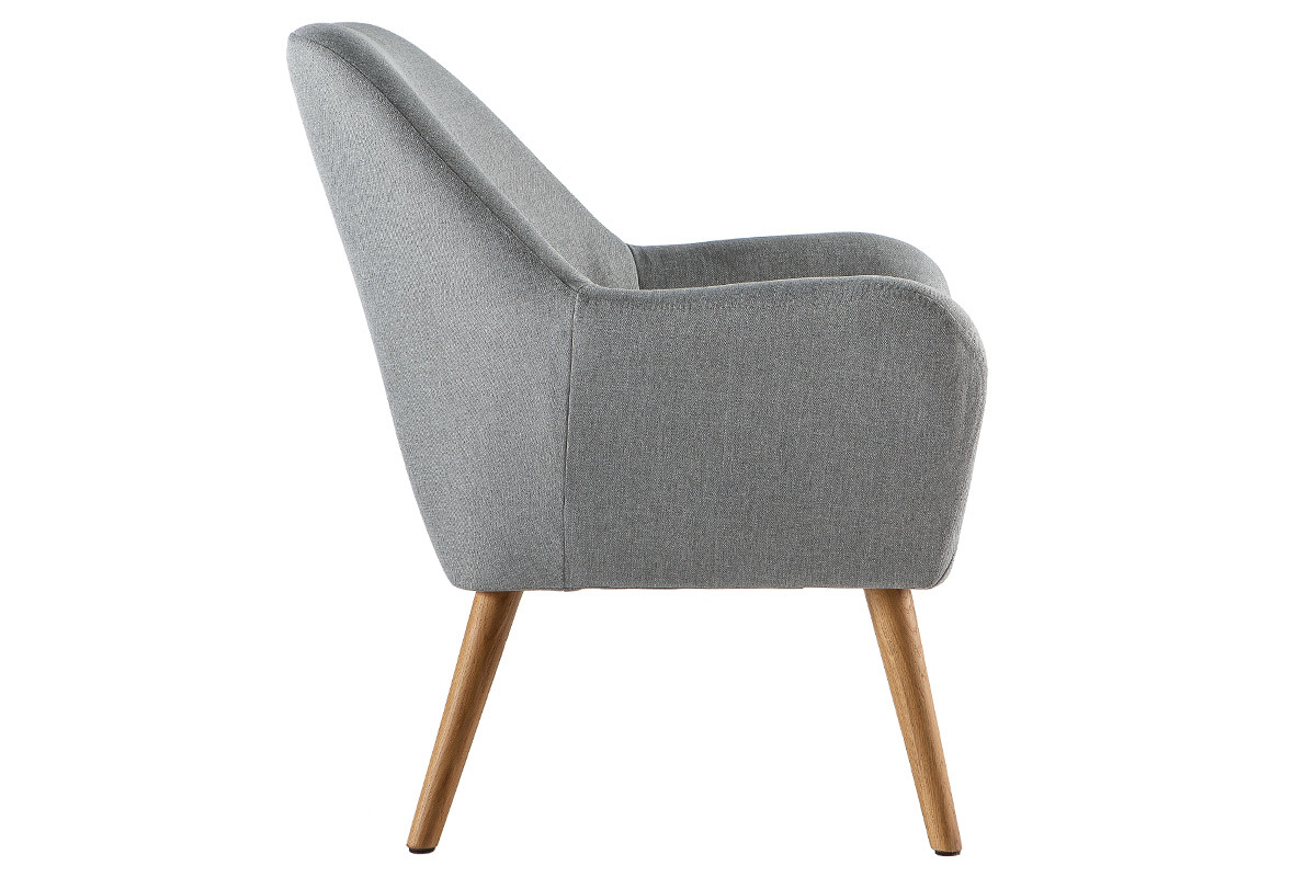 Design-Sessel helles Grau MIRA