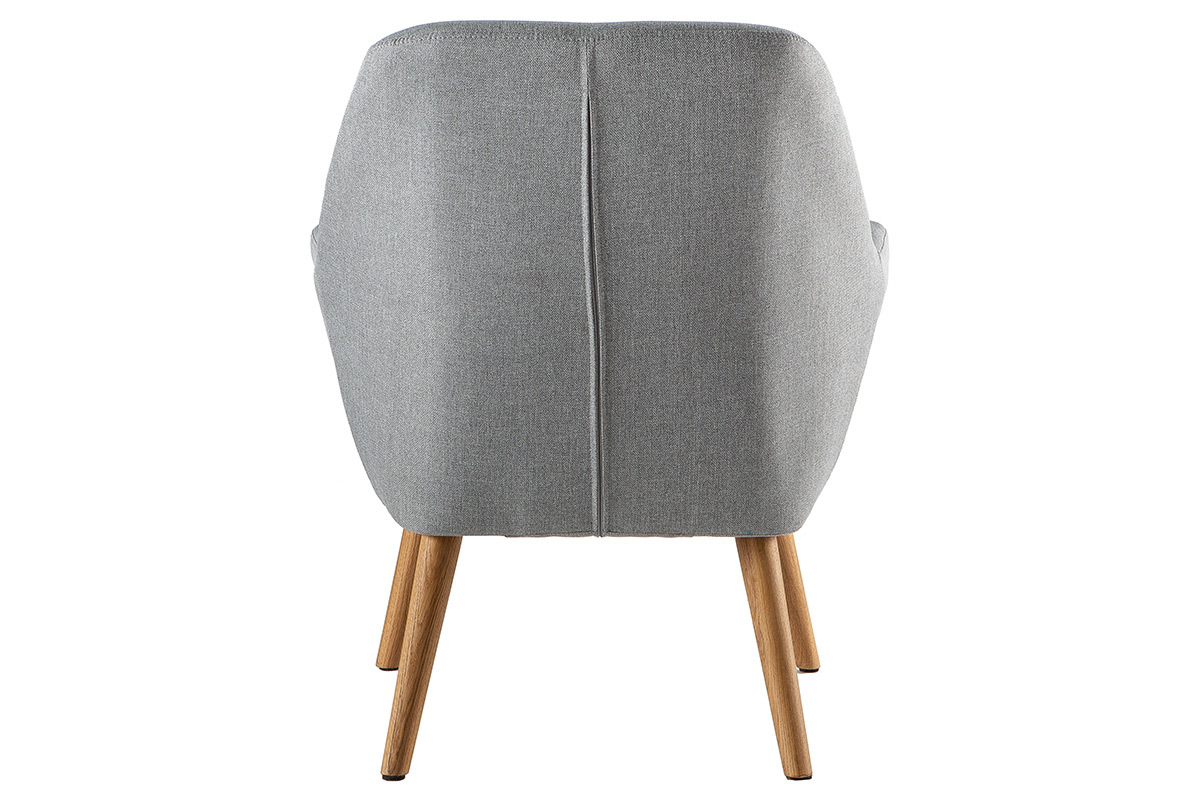 Design-Sessel helles Grau MIRA