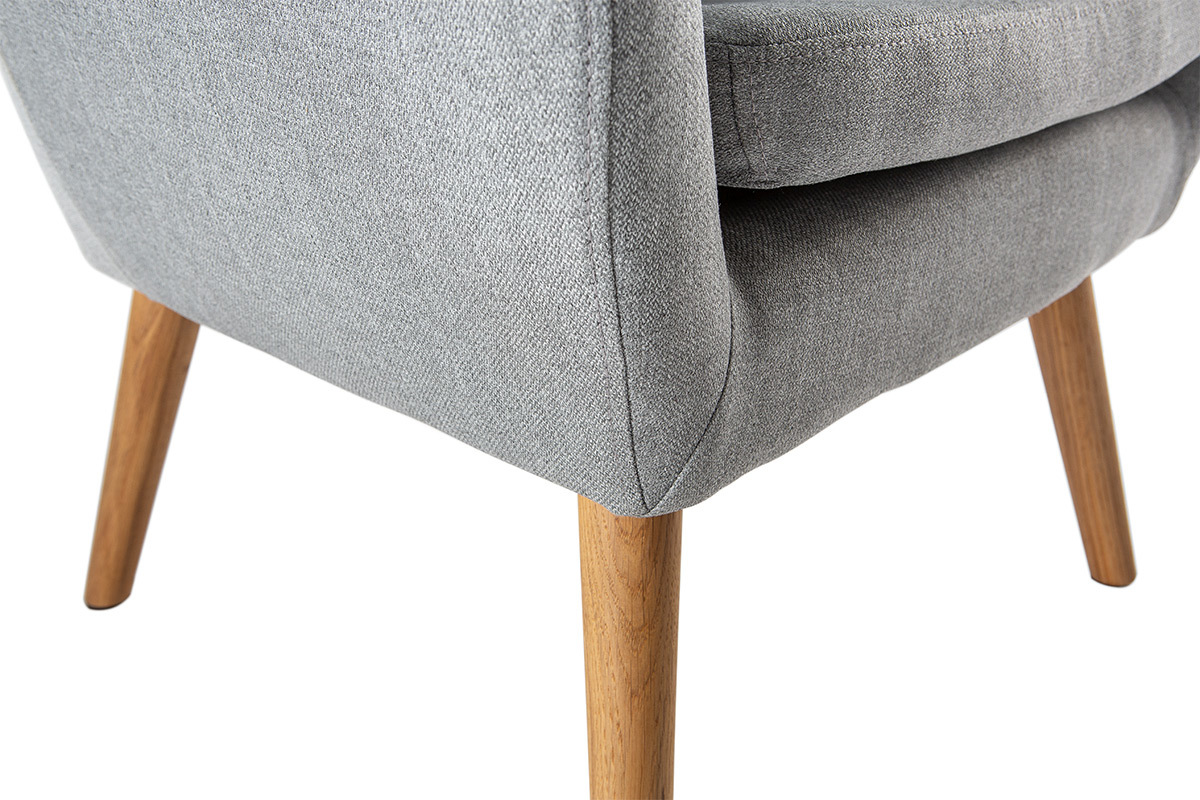 Design-Sessel helles Grau MIRA