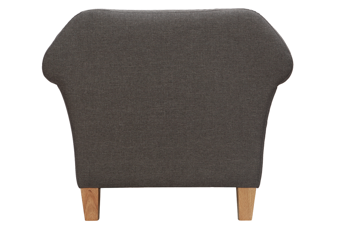 Design-Sessel Klassisch Hellgrau MELI