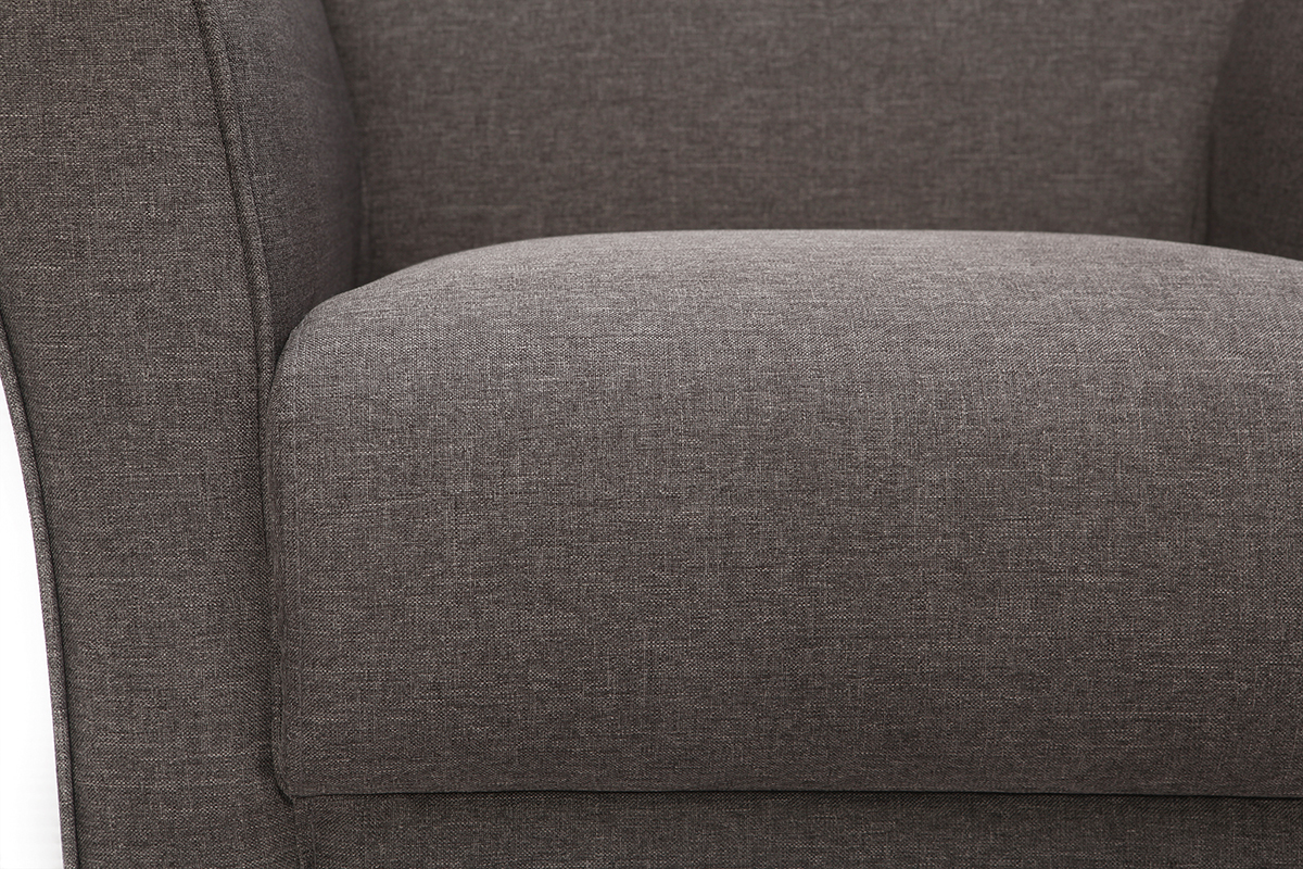 Design-Sessel Klassisch Hellgrau MELI