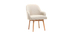 Design-Sessel naturfarben helle Holzbeine MONA