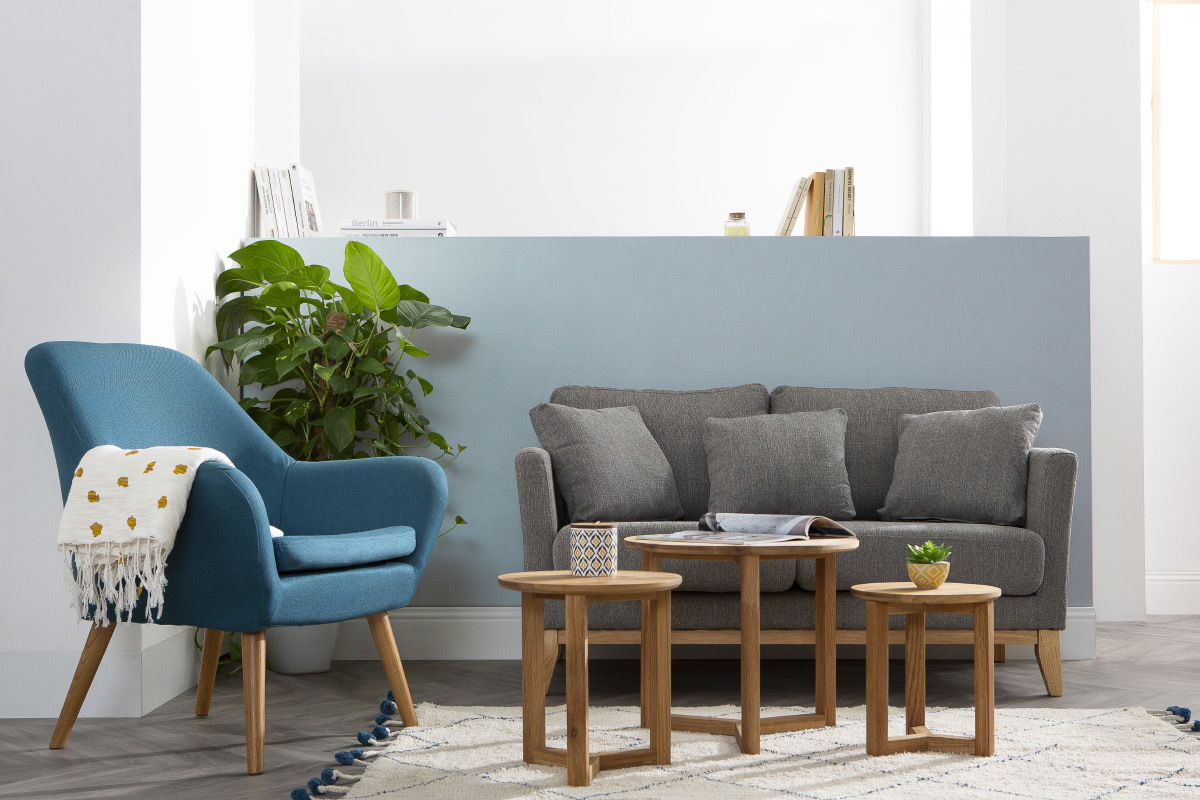 Design-Sessel Petrol-Blau MIRA