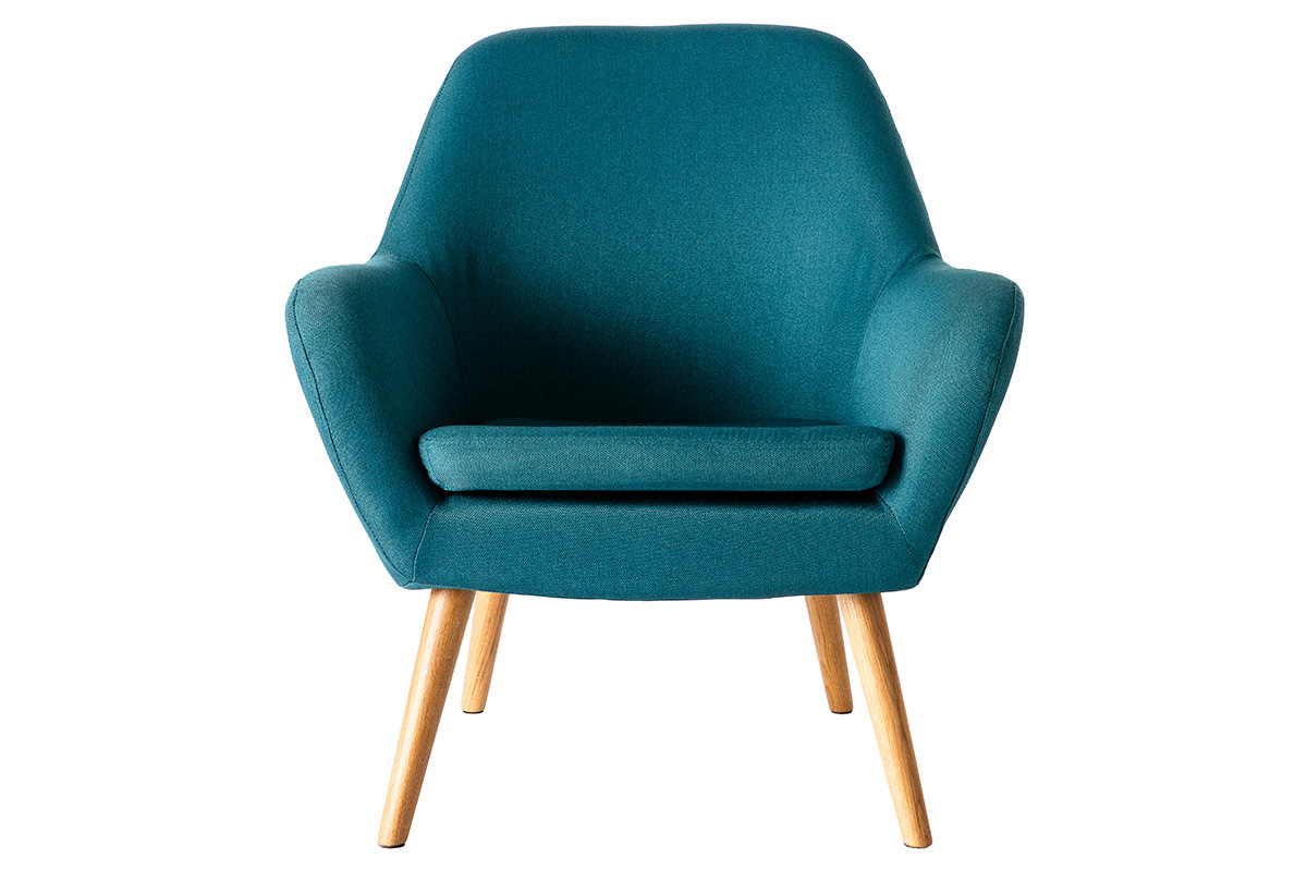 Design-Sessel Petrol-Blau MIRA