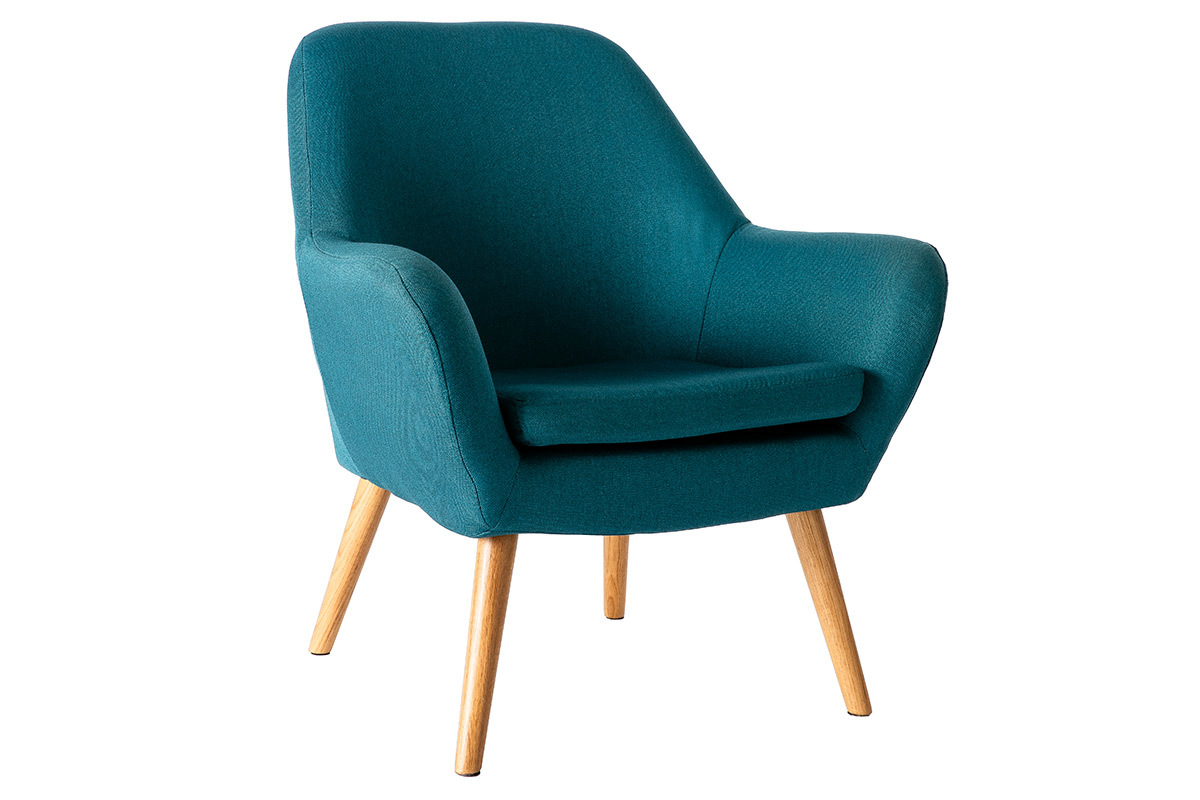 Design-Sessel Petrol-Blau MIRA