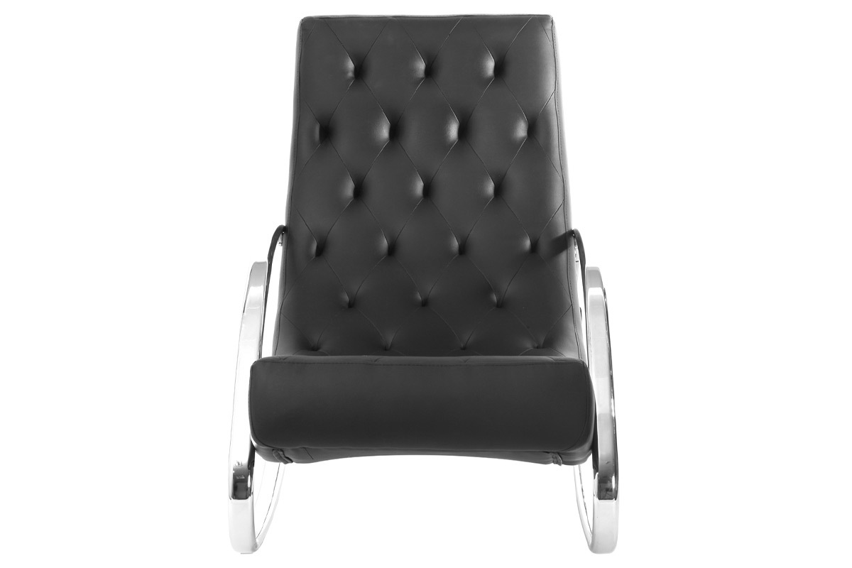 Design-Sessel Schaukelstuhl CHESTY Schwarz