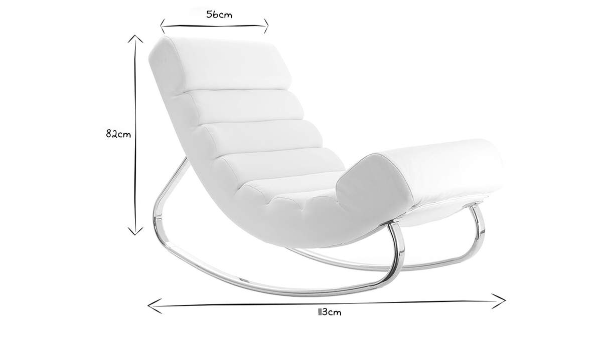 Design-Sessel Schaukelstuhl TAYLOR Schwarz