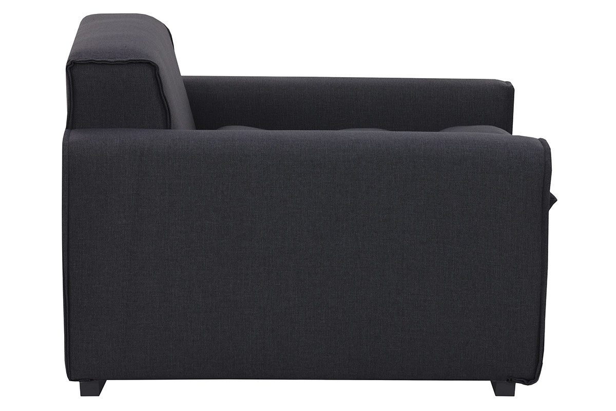 Design-Sessel Stoff Dunkelgrau MELLOW