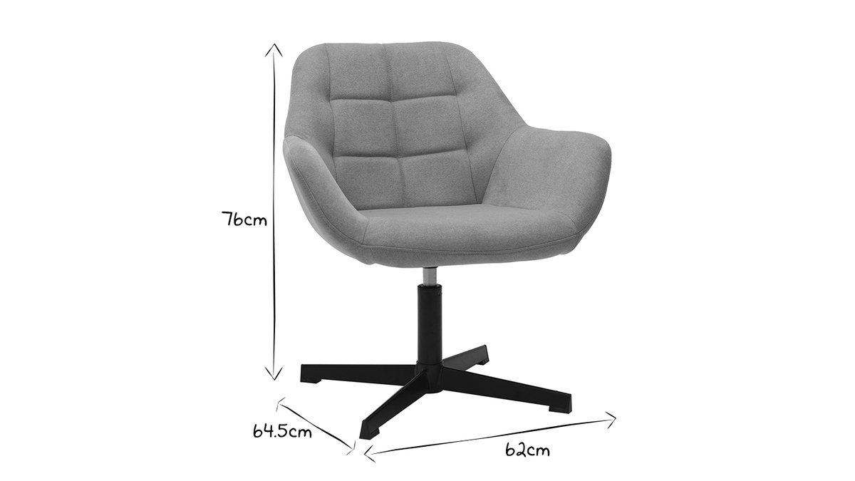 Design-Sessel Stoff mit Samteffekt in Senfgelb und schwarzem Metall DARWIN