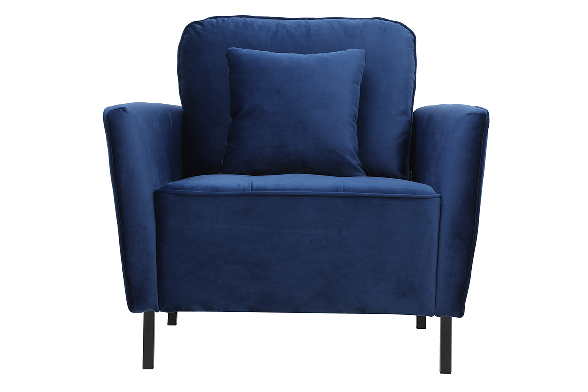 Design-Sessel Velours Blau BEKA