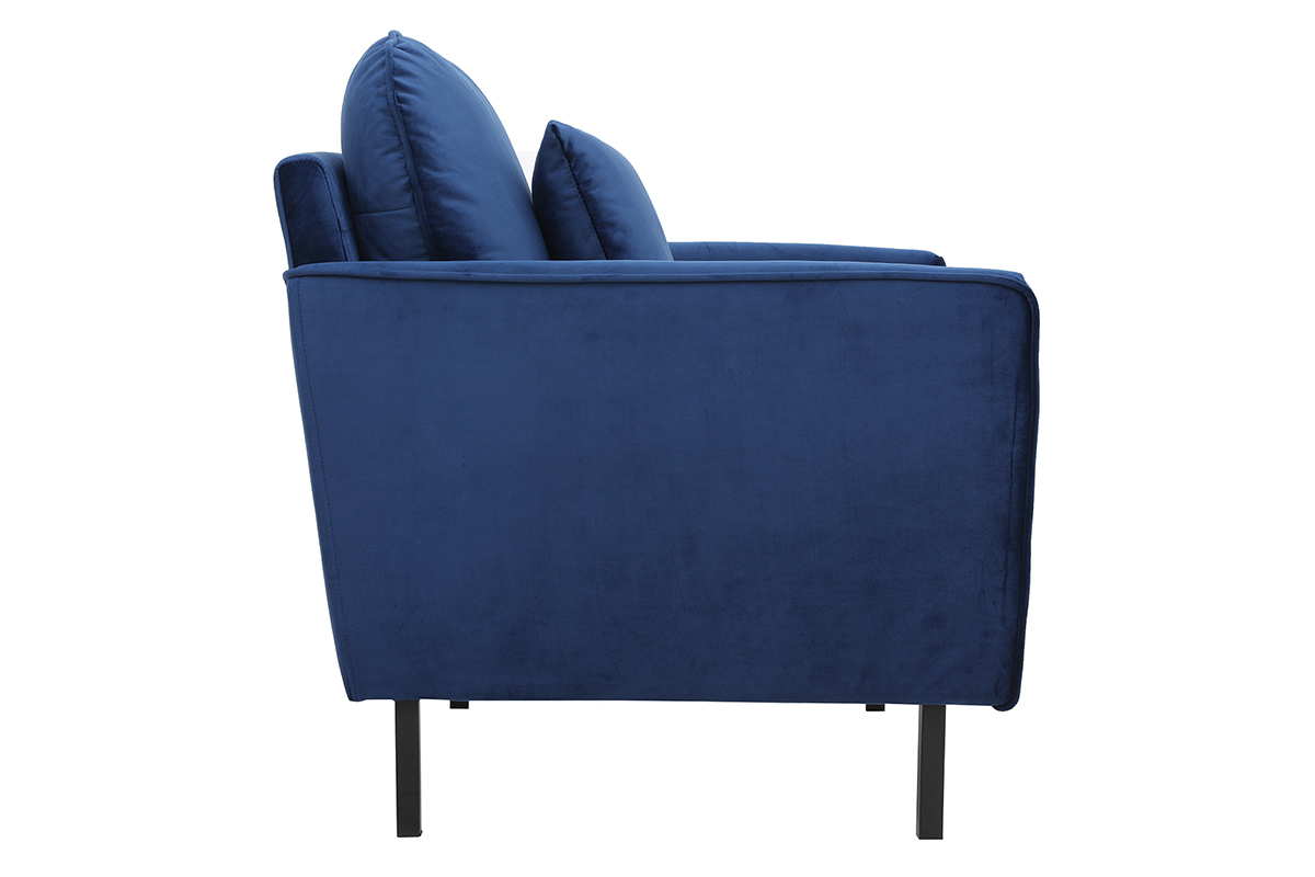 Design-Sessel Velours Blau BEKA