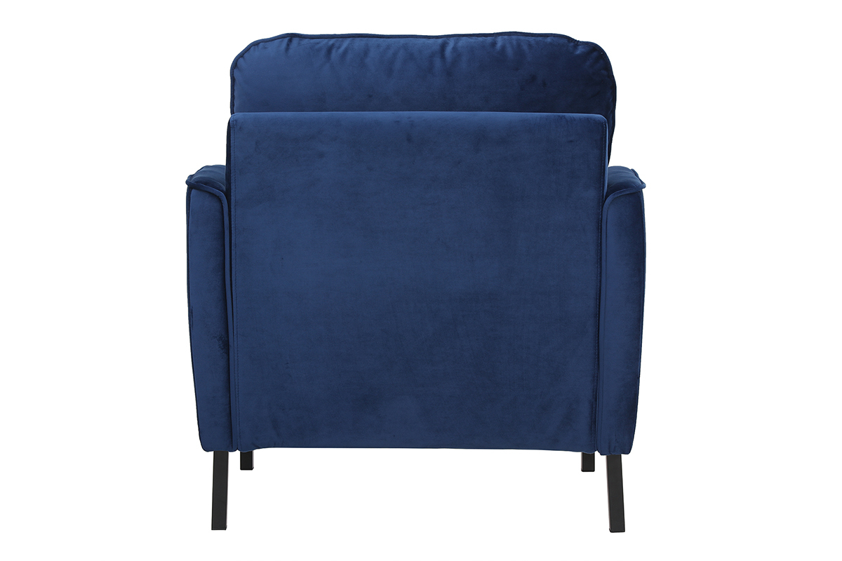 Design-Sessel Velours Blau BEKA
