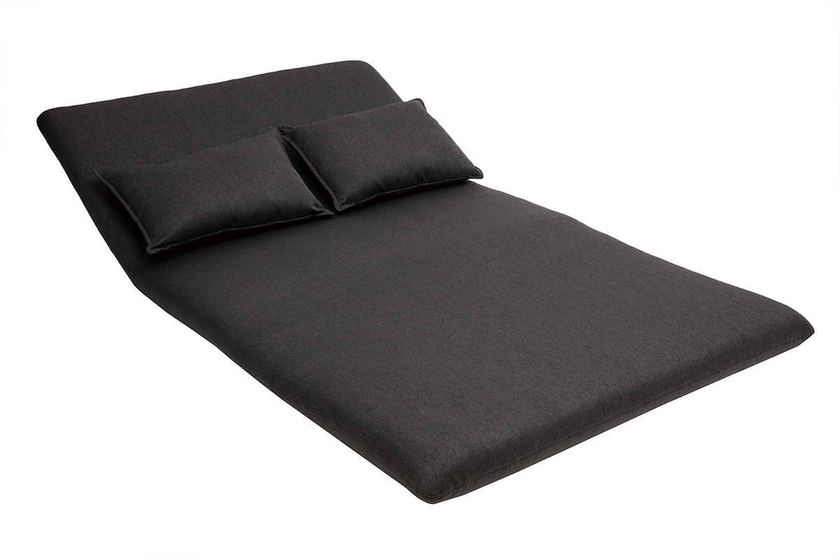 Design-Sessel Verstellbar 2 Pltze Grau Anthrazit SLEEPER