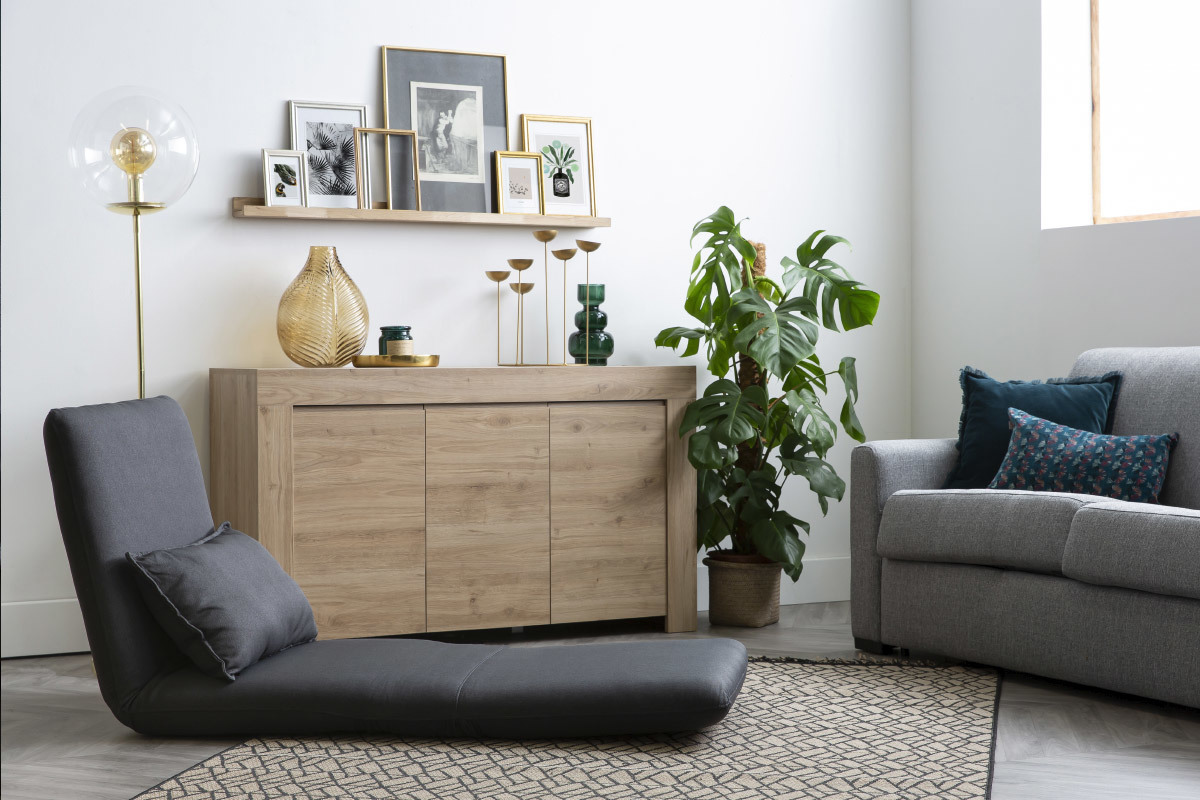 Design-Sessel verstellbar Grau Anthrazit SLEEPER