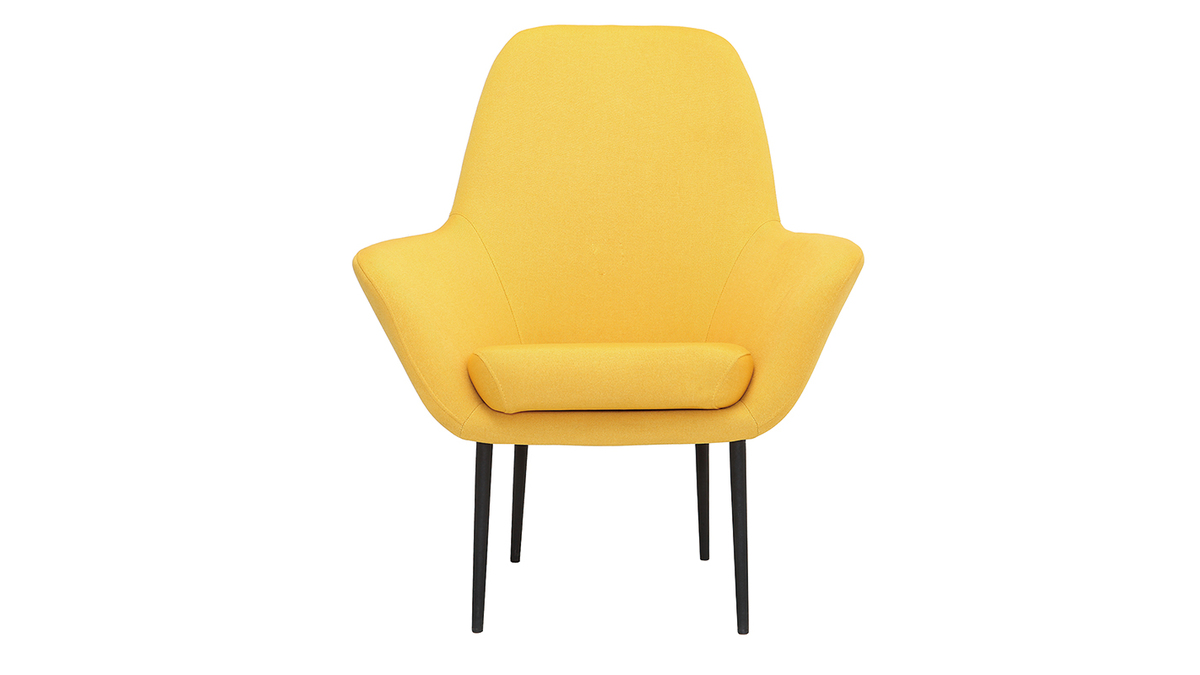 Design-Sessel zeitgenssisch Gelb OSWALD