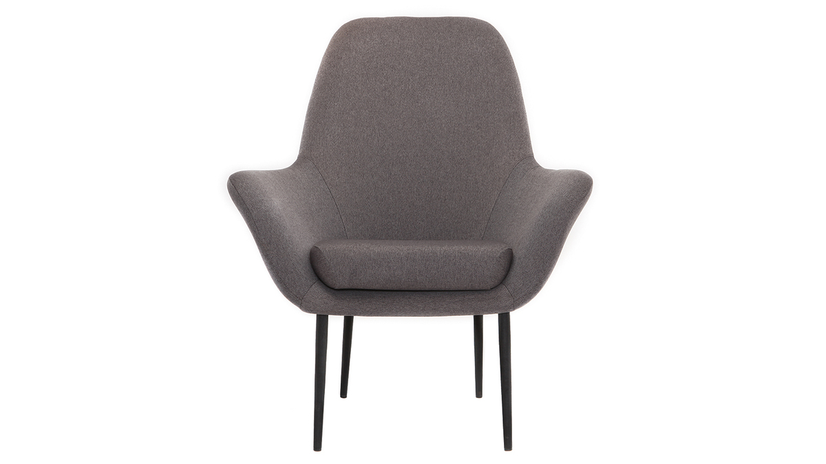 Design-Sessel zeitgenssisch Grau OSWALD