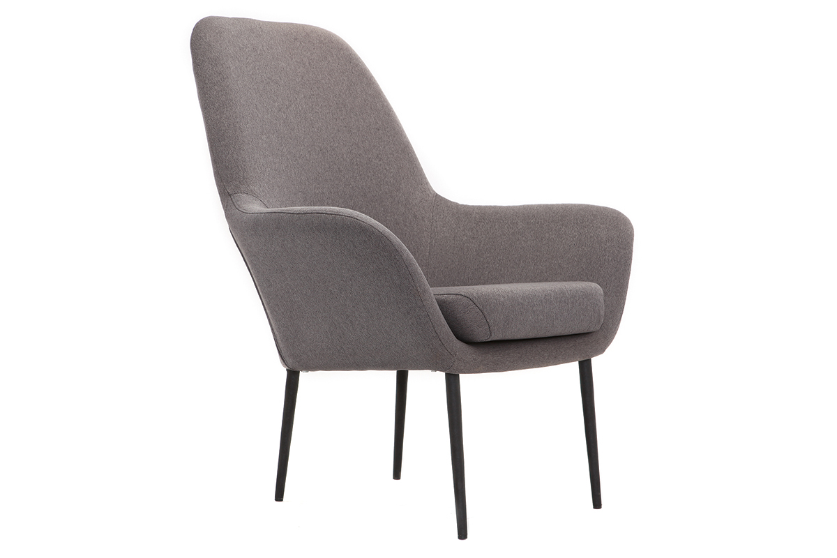 Design-Sessel zeitgenssisch Grau OSWALD