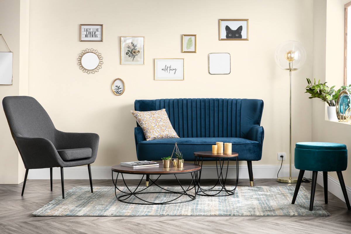 Design-Sessel zeitgenssisch Grau OSWALD