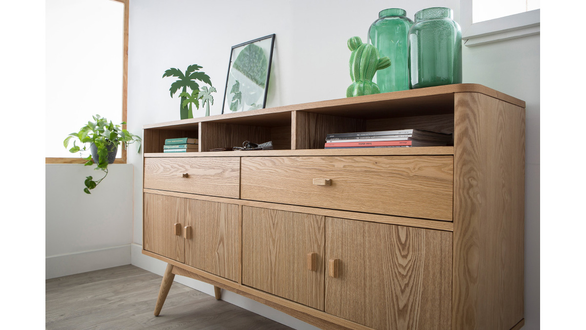 Design-Sideboard 4 Tren Esche NORDECO