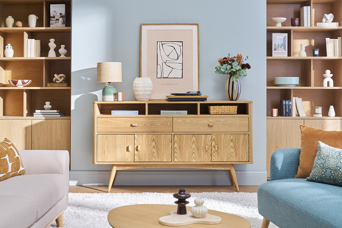 Design-Sideboard 4 Tren Esche NORDECO