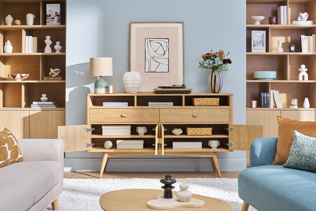 Design-Sideboard 4 Tren Esche NORDECO